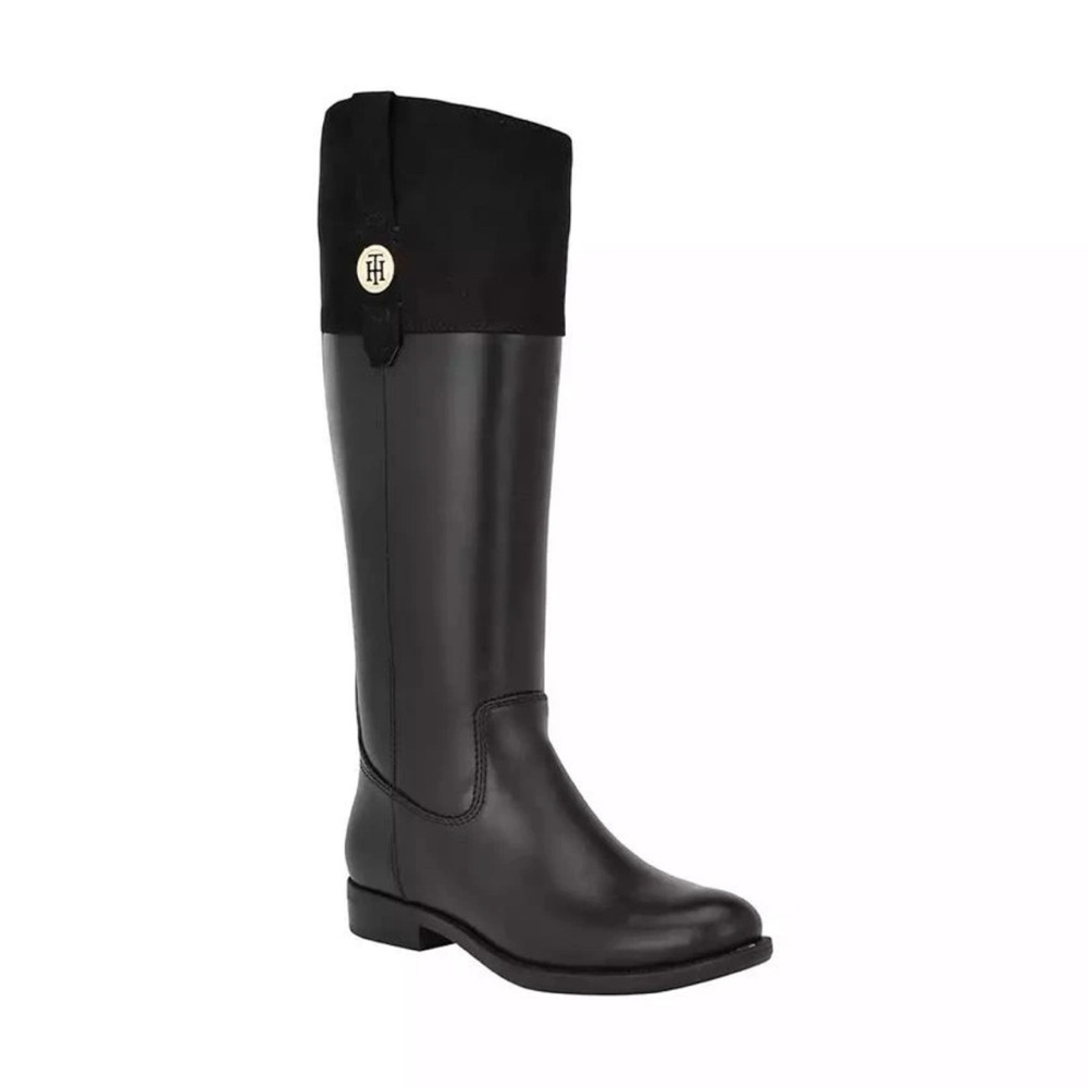 Tommy Hilfiger Women’s Shano Black Riding Boots